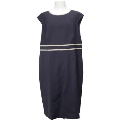 Dress (Blue, Beige) from Elinette Elastane, Polyester, Wool