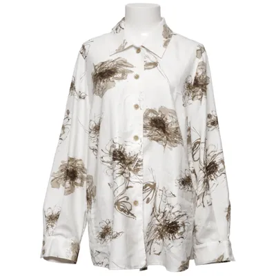 Bluse (Hvid, Brun) fra Lucia Polyester