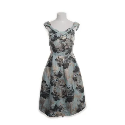 Klänning (Blå, Flerfärgad) från Miss Selfridge Metallfiber, Polyester