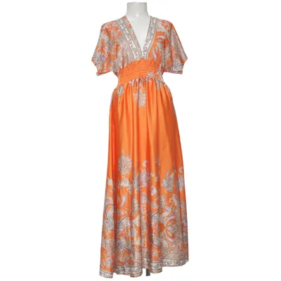Maxi dress (Orange, Multicolored)