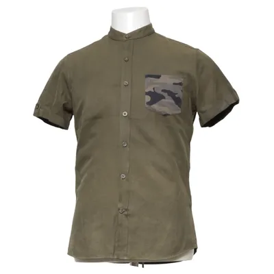 Kortärmad skjorta (Grön) från Collezione Bomull, Polyester