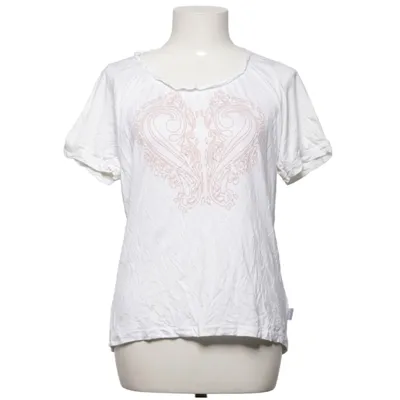 T-shirt (Blanc, Rose) de Simply Élasthane, Viscose