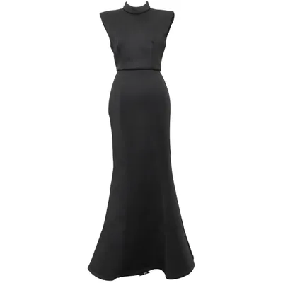 Långklänning (Svart) från Jarlo Elastan, Polyester