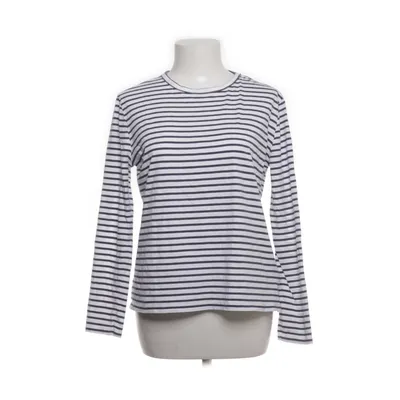 Långärmad t-shirt (Vit, Blå) från Essentials by Tchibo Ekologisk bomull