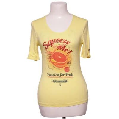 T-shirt (Jaune) de Tricot Chic Élasthane, Viscose