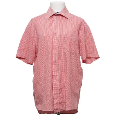 Chemise à manches courtes (Rouge, Blanc) de Victor Coton, Polyester