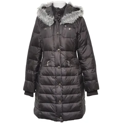 Down coat (Black) from Antoni & Alison Acrylic, Down, Feather, Polyamide, Polyester