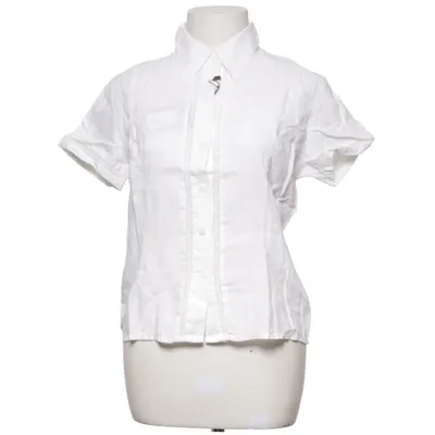 Kurzarmhemd (Weiß) von Woman Collection Leinen