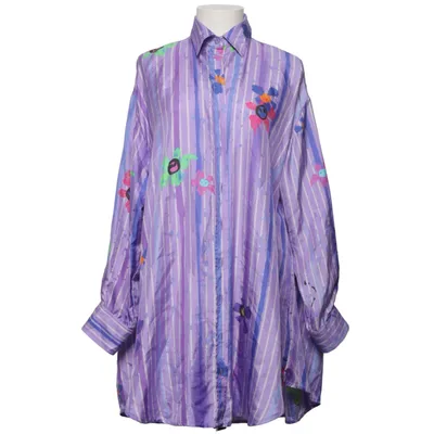 Blouse (Purple, White, Blue) from AZ Factory Silk