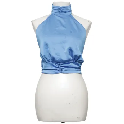 Halter neck top (Blue) from Gina Tricot Polyester