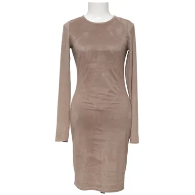 Klänning (Long Sleeve Suede Dress) från Hickap Polyester