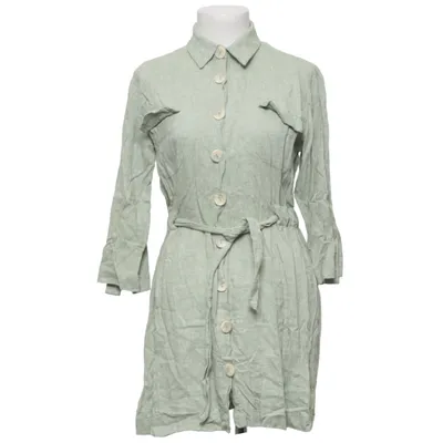 Shirt dress (Green) from Dilvin Basic Linen, Viscose