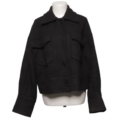Jack (Zwart) van Meotine Katoen, Elastaan, Vossenbont, Polyester