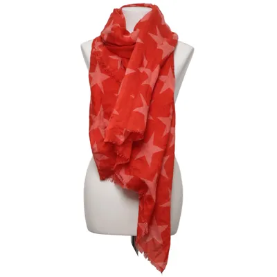Shawl (Red) from Becksöndergaard Silk, Wool
