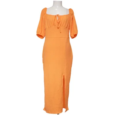 Maxikjole (Orange) fra Boohoo Elastan, Polyester