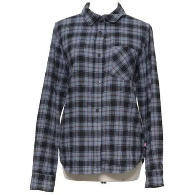 Flannel shirt (Blue, Black) from Trekmates Cotton, Polyester