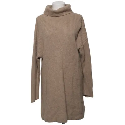 Turtleneck dress (Beige) from Davida Cashmere