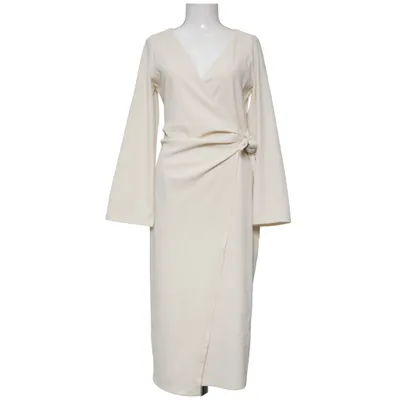 Wikkeljurk (Beige) van H&M Modern Classic Polyester, Elastaan