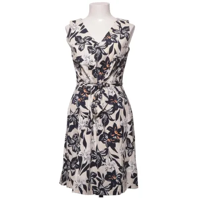 Dress (Beige, Black, White) from Park Lane Cotton, Viscose