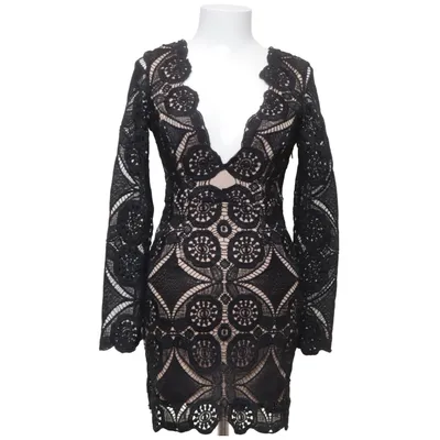 Cocktail dress (Black, Beige) from Love Triangle Polyester