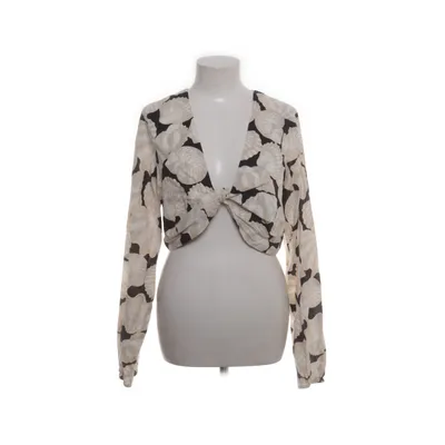 Topp (Beige, Svart) från H&M Bomull, Linne