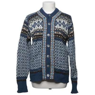 Cardigan (Blue, Multicolored) from Norländer Viscose, Wool