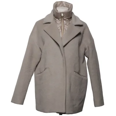 Jas (Beige) van Herno Angora, Polyamide, Polyester, Zijde, Wol