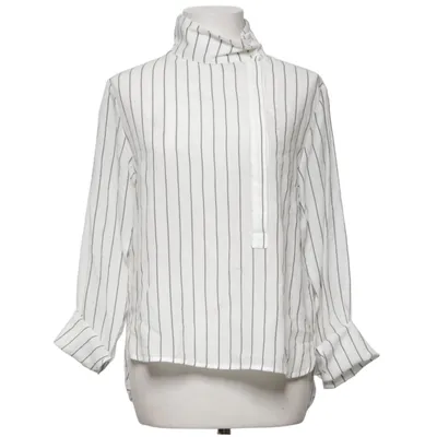 Blouse (White, Black) from Totême Tencel