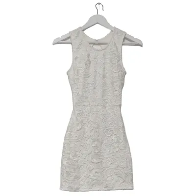 Jurk (Wit) van Model Behaviour Polyester