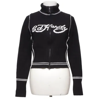 Cardigan (Noir, Blanc) de Ed Hardy Acrylique, Laine