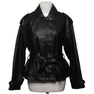 Trenchcoat (Zwart) van Stradivarius Polyurethaan