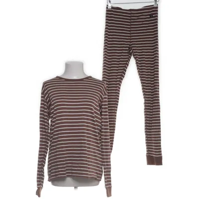 Pyjama (Bruin, Wit) van Polarn O. Pyret Katoen