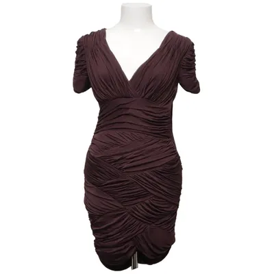 Robe (Marron) de Halston Heritage Acétate, Élasthane, Polyamide