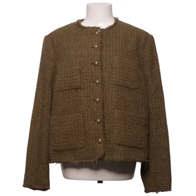 Cardigan (Grøn) fra Mango Akryl, Bomuld, Polyester, Uld