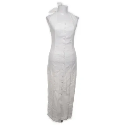 Robe dos-nu (Blanc) de Commense Coton, Lin