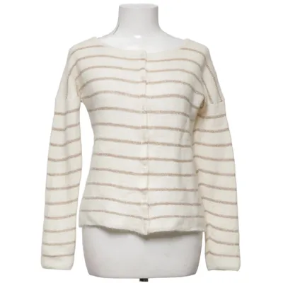 Cardigan (Hvid, Guld) fra La Maille Sézane Metallfiber, Polyamid, Polyester, Viscose