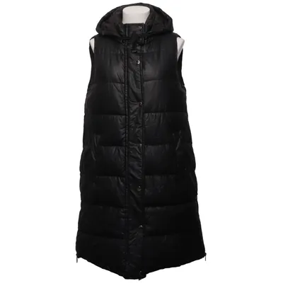 Gilet d'extérieur (Noir) de Voyelles Coton, Polyester, Polyuréthane, Viscose
