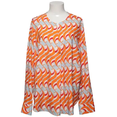 Bluse (Orange, Flerfarvet) fra Herzen´s Angelegenheit Elastan, Silke