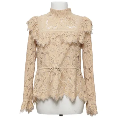 Blouse (Beige) from Ganni Cotton, Polyamide, Viscose
