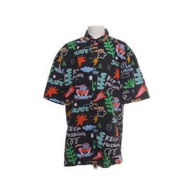 Kortærmet skjorte (Sort, Flerfarvet) fra H&M Bomuld