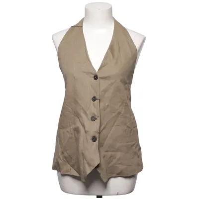 Haltertop (Beige) van Massimo Dutti Katoen