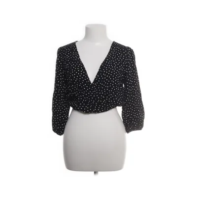 Crop top (Svart, Vit) från Hollister Elastan, Polyester, Viskos