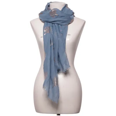 Sjal (Blå, Guldfärgad) från Antonio Polyester, Viskos