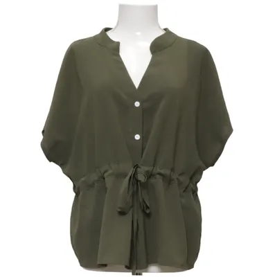 Blouse portefeuille (Vert) de Shein Curve Polyester