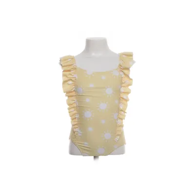 Badpak (Geel) van MIX Elastaan, Gerecycled polyester
