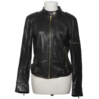 Veste en cuir (Noir) de Primeboots Cuir, Polyester