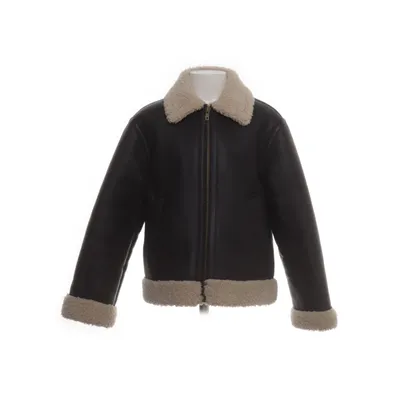 Shearling jas (Bruin, Beige) van Zara Polyester