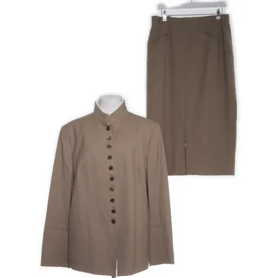 Mantelpak (Beige) van Marcona Elastaan, Wol