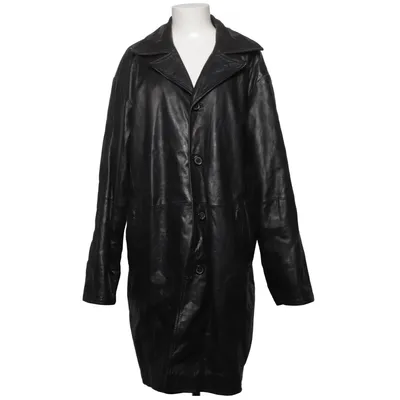 Veste longue en cuir (Noir) de Gatto