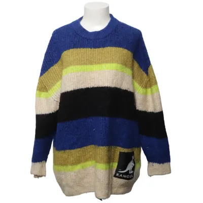 Sweater (Blue, Multicolored) from Kangol x H&M Acrylic, Elastane, Polyester, Wool